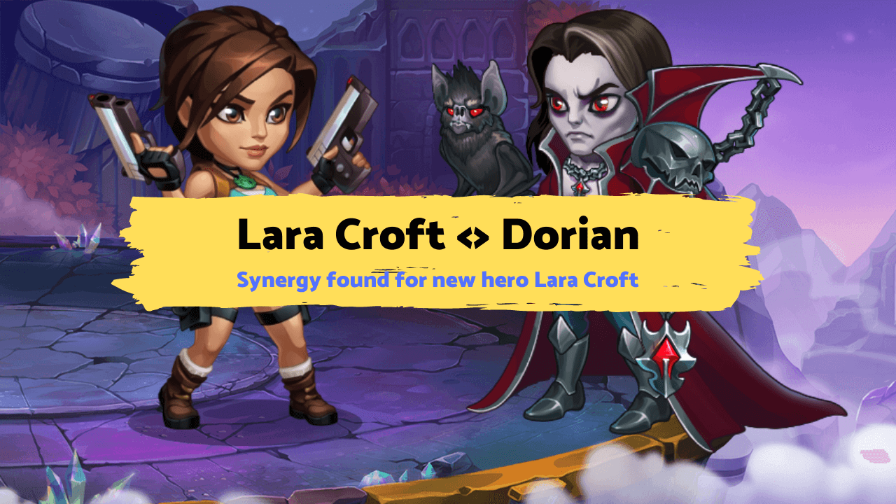 Lara Croft and Dorian - Hero Wars Dominion Era