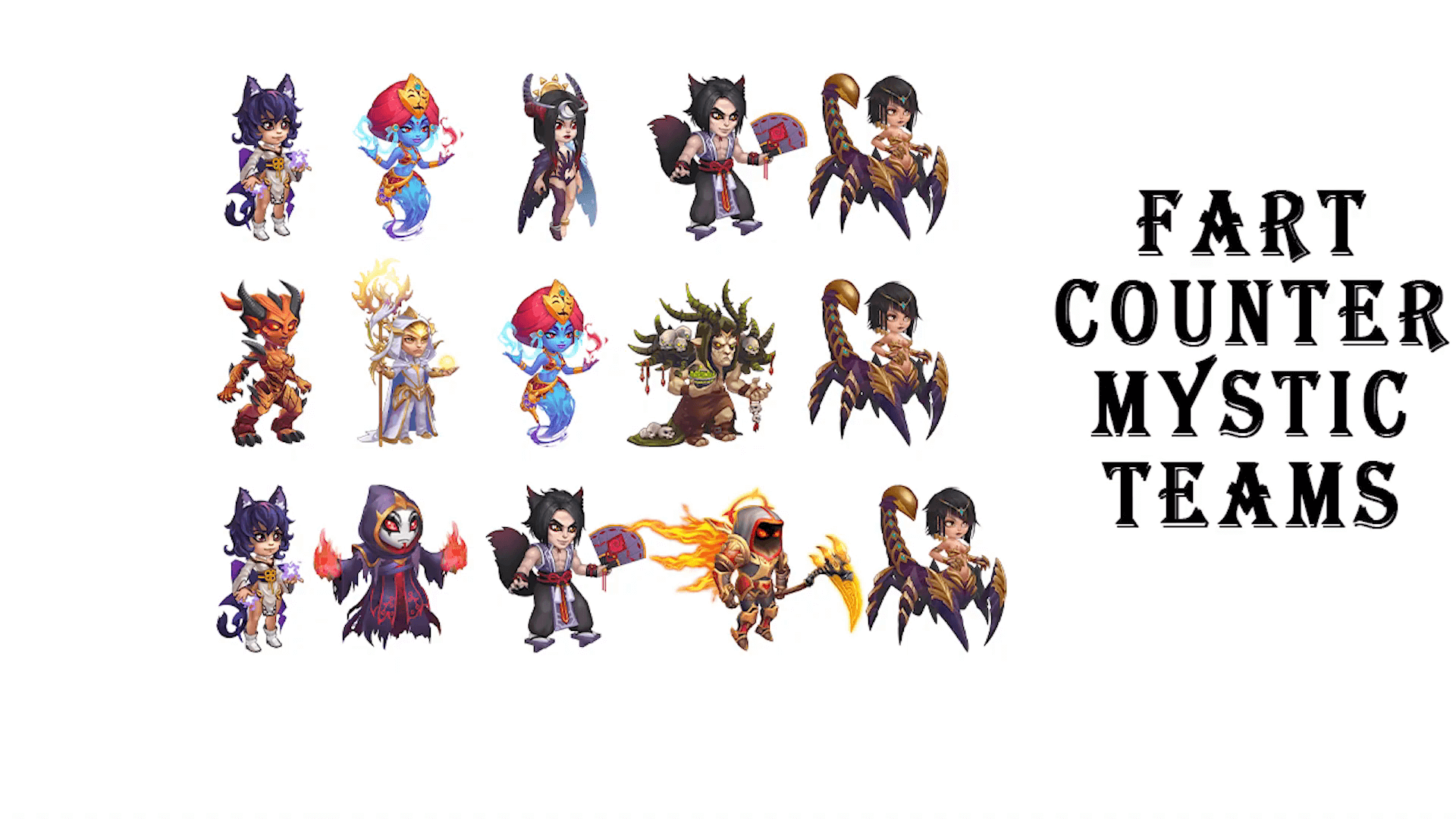 Mystic teams that counter FART.